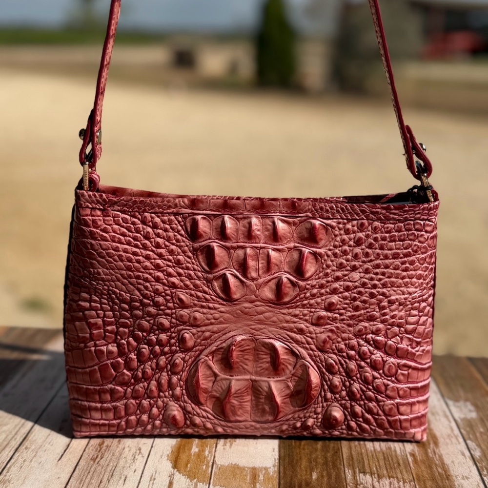 Brahmin Lorelei Pink assorted NWT Rich Beautiful Rose color  - HTF PRICE FIRM - Picture 10 of 11